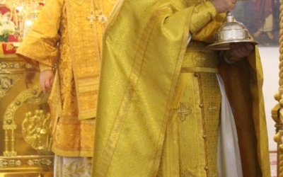 Божественная литургия в Неделю 19-ю по Пятидесятнице, святых отцев VII Вселенского Собора