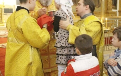 Божественная литургия в Неделю 20-ю по Пятидесятнице, дня памяти Прп. Илариона Великого