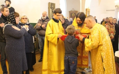 Божественная литургия в Неделю 20-ю по Пятидесятнице, дня памяти Прп. Илариона Великого