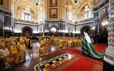 Патриаршее Богослужение в Храме Христа Спасителя