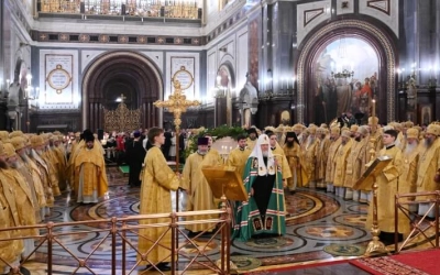 Патриаршее Богослужение в Храме Христа Спасителя