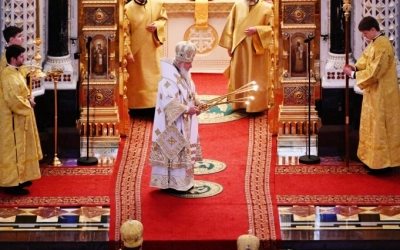 Патриаршее Богослужение в Храме Христа Спасителя