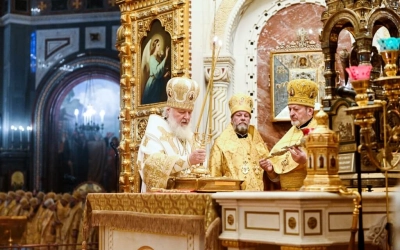 Патриаршее Богослужение в Храме Христа Спасителя