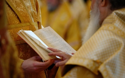 Предстоятели Иерусалимской и Русской Православных Церквей совершили Литургию в Храме Христа Спасител