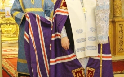 Архиерейское служение накануне праздника Введения во храм Пресвятой Богородицы