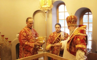 Великое освящение храма мц. Валентины