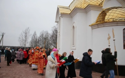 Великое освящение храма мц. Валентины