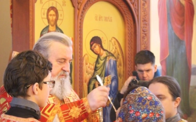 Великое освящение храма мц. Валентины