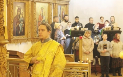 Божественная литургия Архиерейским чином, в Неделю 26-ю по Пятидесятнице