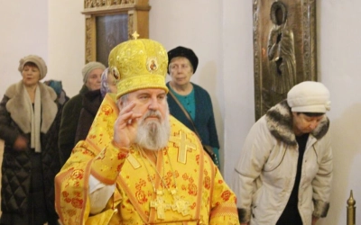 Божественная литургия Архиерейским чином, в Неделю 26-ю по Пятидесятнице