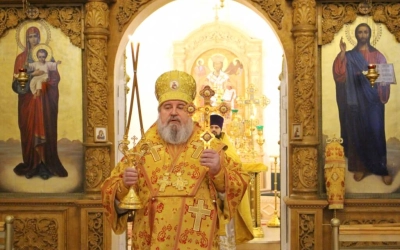 Божественная литургия Архиерейским чином, в Неделю 26-ю по Пятидесятнице