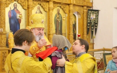 Божественная литургия Архиерейским чином, в Неделю 26-ю по Пятидесятнице