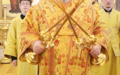 Божественная литургия Архиерейским чином, в Неделю 29-ю по Пятидесятнице