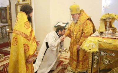 Божественная литургия Архиерейским чином, в Неделю 29-ю по Пятидесятнице