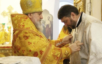 Божественная литургия Архиерейским чином, в Неделю 29-ю по Пятидесятнице