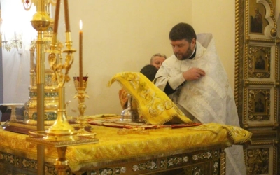 Божественная литургия Архиерейским чином, в Неделю 29-ю по Пятидесятнице