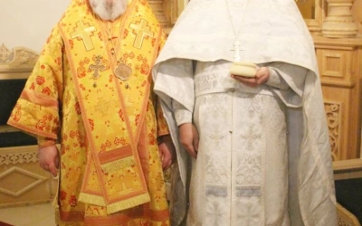 Божественная литургия Архиерейским чином, в Неделю 29-ю по Пятидесятнице