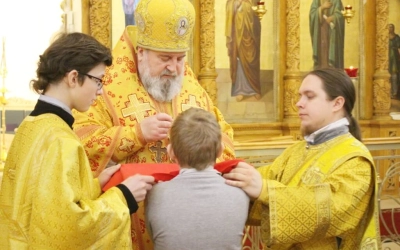 Божественная литургия Архиерейским чином, в Неделю 29-ю по Пятидесятнице