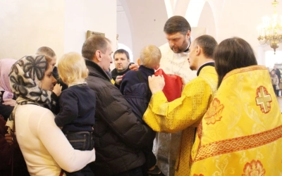 Божественная литургия Архиерейским чином, в Неделю 29-ю по Пятидесятнице