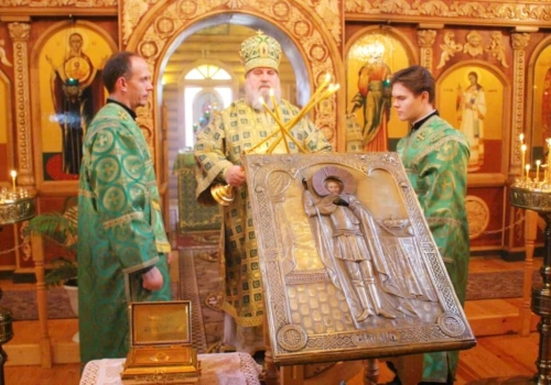 Престольный праздник в храме Благоверного и великого князя Александра Невского посёлка Вязьма-Брянская