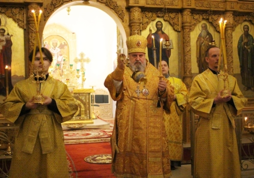 Епископ Вяземский и Гагаринский Сергий возглавил Всенощное бдение накануне Недели сыропустной, Воспоминания Адамова изгнания