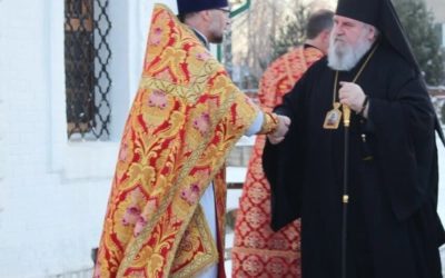 Служение епископа Сергия в день памяти Мученика Иоанна Попова