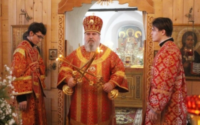 Служение епископа Сергия в день памяти Мученика Иоанна Попова