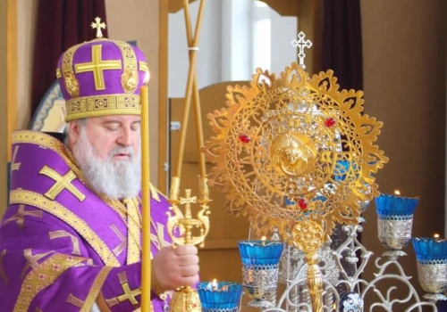 Епископ Вяземский и Гагаринский Сергий совершил великое освящение Престола во имя Мч. Иоанна воина, храма Успения Пресвятой Богородицы села Пречистое