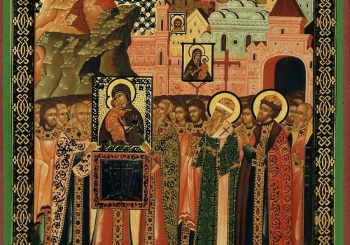 В праздник Сретения Владимирской иконы Пресвятой Богородицы, Епископ Вяземский и Гагаринский Сергий возглавил служение Божественной литургии в возрождаемом Спасо-Аркадиевском женском монастыре города Вязьма