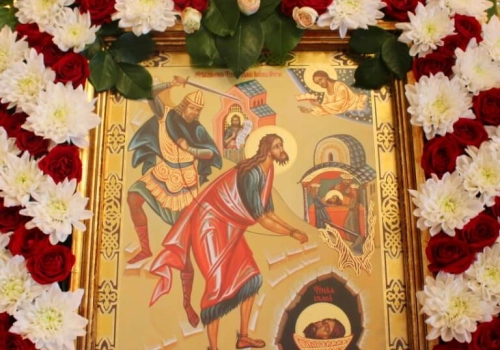 Служение Епископа Вяземского и Гагаринского Сергия в день Престольного праздника Иоанно-Предтеченского женского монастыря города Вязьма