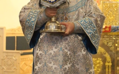 Служение Епископа Сергия в праздник Сретения Господня