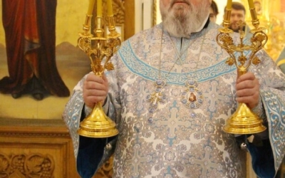 Служение Епископа Сергия в праздник Сретения Господня