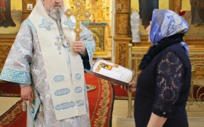 Служение Епископа Сергия в праздник Сретения Господня