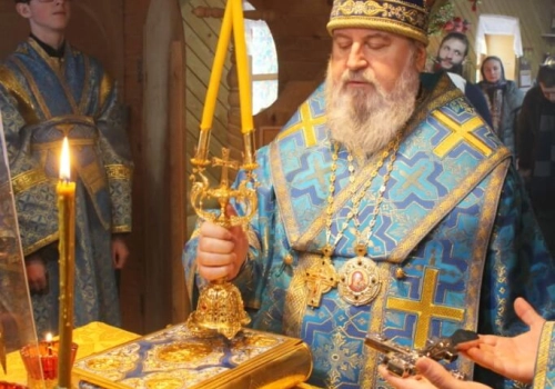 Епископ Вяземский и Гагаринский Сергий совершил Великое освящение храма в честь иконы Божией Матери 