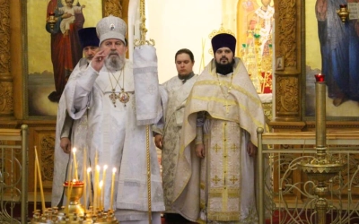 Служение Епископа Сергия в день Вселенской родительской субботы