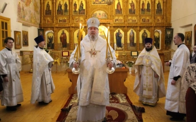 Служение Епископа Сергия в день Вселенской родительской субботы