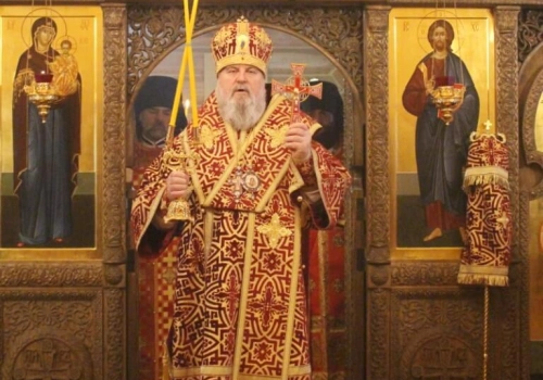 Епископ Вяземский и Гагаринский Сергий совершил Божественную литургию в Свято-Владимирском мужском монастыре на истоке Днепра