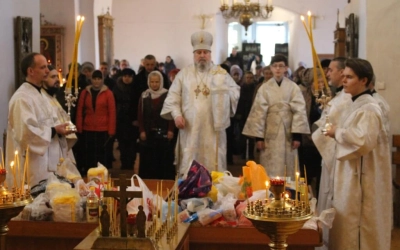 Служение Епископа Сергия в день Вселенской родительской субботы