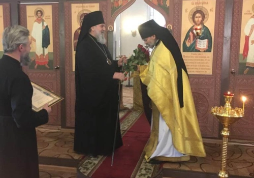 Преосвященнейший Сергий, епископ Вяземский и Гагаринский посетил с архипастырским визитом город Гагарин