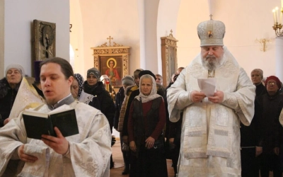 Служение Епископа Сергия в день Вселенской родительской субботы