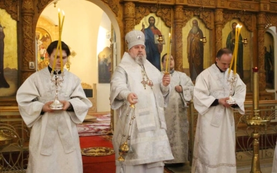 Служение Епископа Сергия в день Вселенской родительской субботы