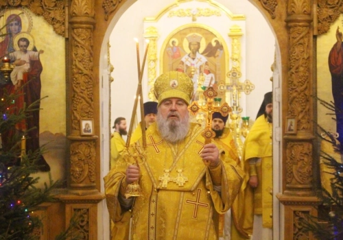 Епископ Вяземский и Гагаринский Сергий возглавил служение Божественной литургии в день великого праздника Обрезания Господня