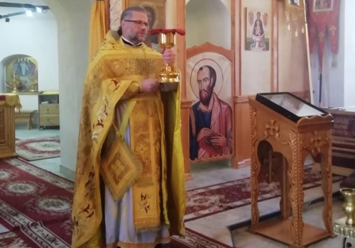 Праздничная Божественная литургия в храме Преображения Господня города Вязьма