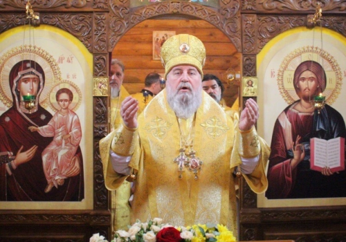 Епископ Вяземский и Гагаринский Сергий возглавил служение Божественной литургии в храме Равноап. Николая, архиепископа Японского