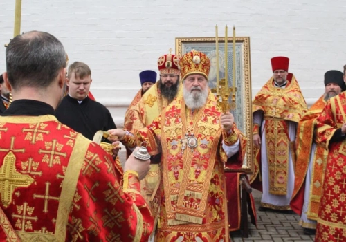 Епископ Вяземский и Гагаринский Сергий принял участие в торжествах в день памяти преподобного Герасима в Болдином мужском монастыре