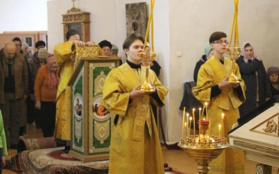 Служение епископа Сергия в Неделю сыропустную