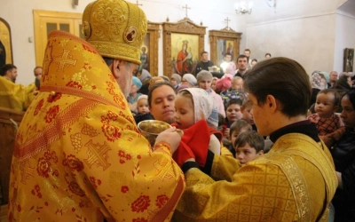 Служение епископа Сергия в Неделю сыропустную