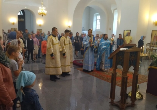 Молебен На начало учебного года в Благовещенском соборе г. Гагарин