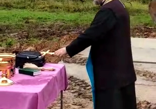 В деревне Аржаники Гагаринского района строится храм