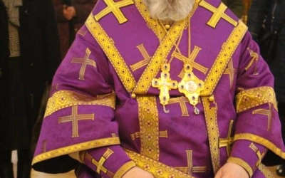 служение Епископа Сергия в день памяти Вмч. Фео́дора Ти́рона и блж. Матро́ны Московской